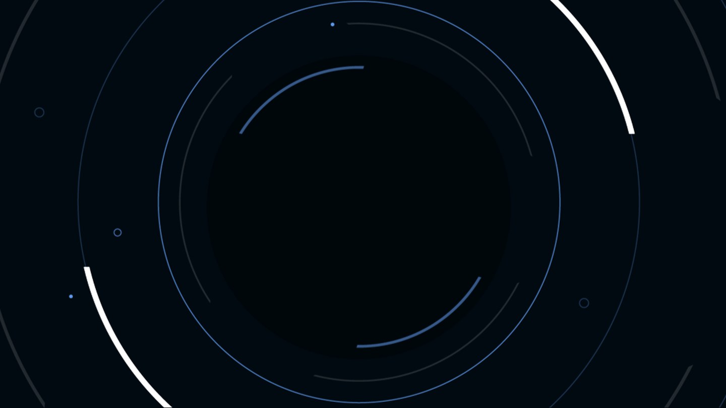 Three nodes connected on a dark field — the buyer network as a diagram.
